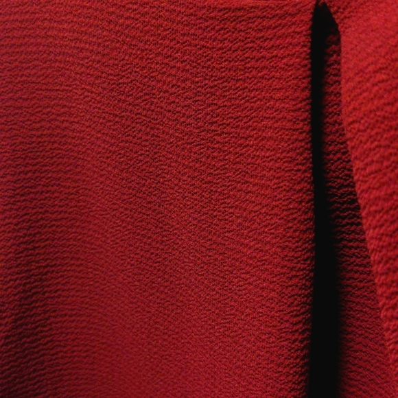 Crimson Tie-Sleeve Blouse - Picture 6 of 6